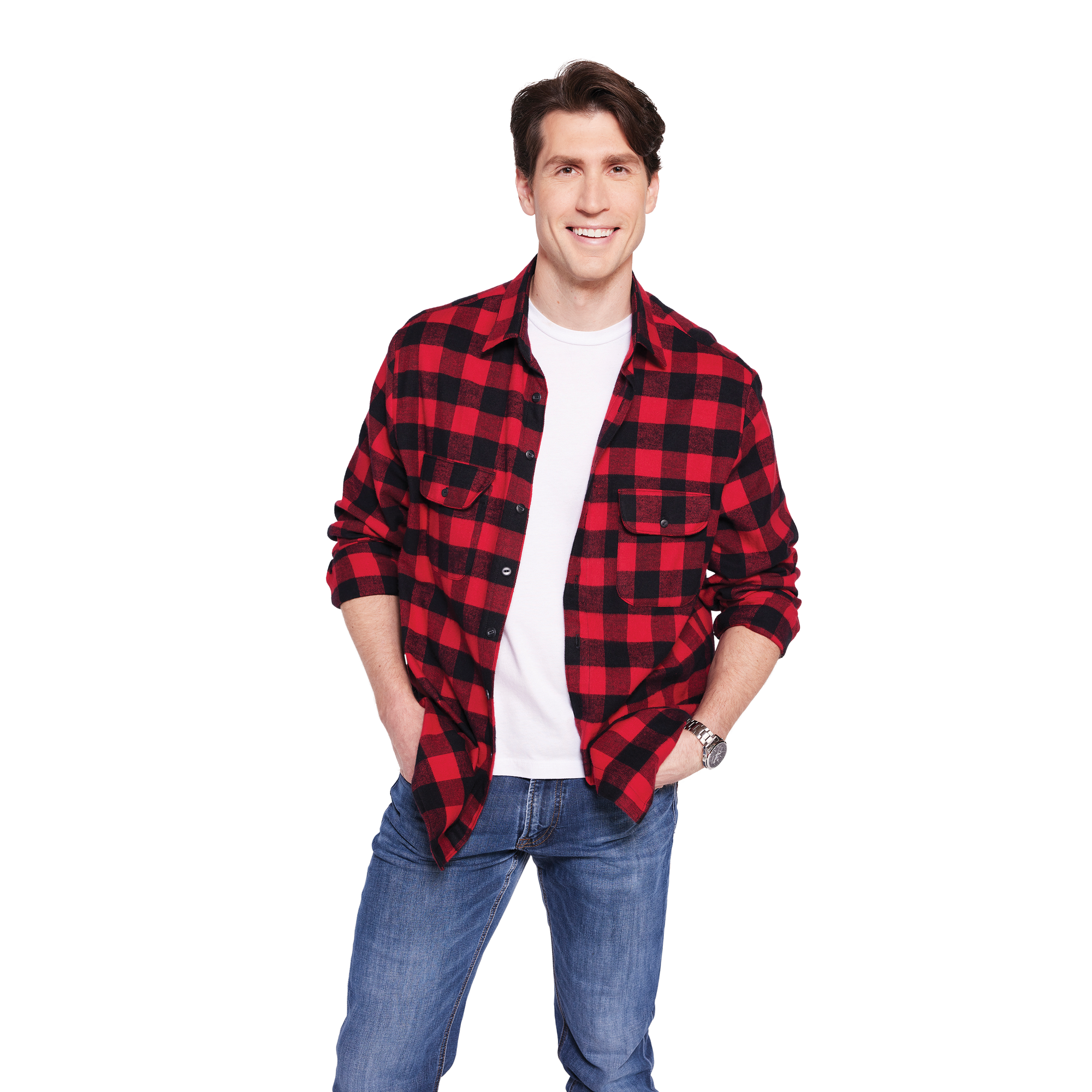 image Ditto Mens Brent Flannel Shirt sewing pattern