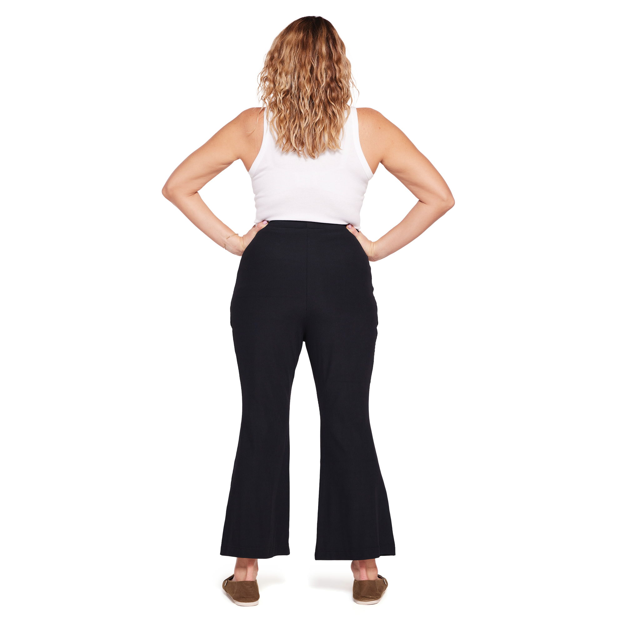 Knit Cropped Flare Pant, image 2
